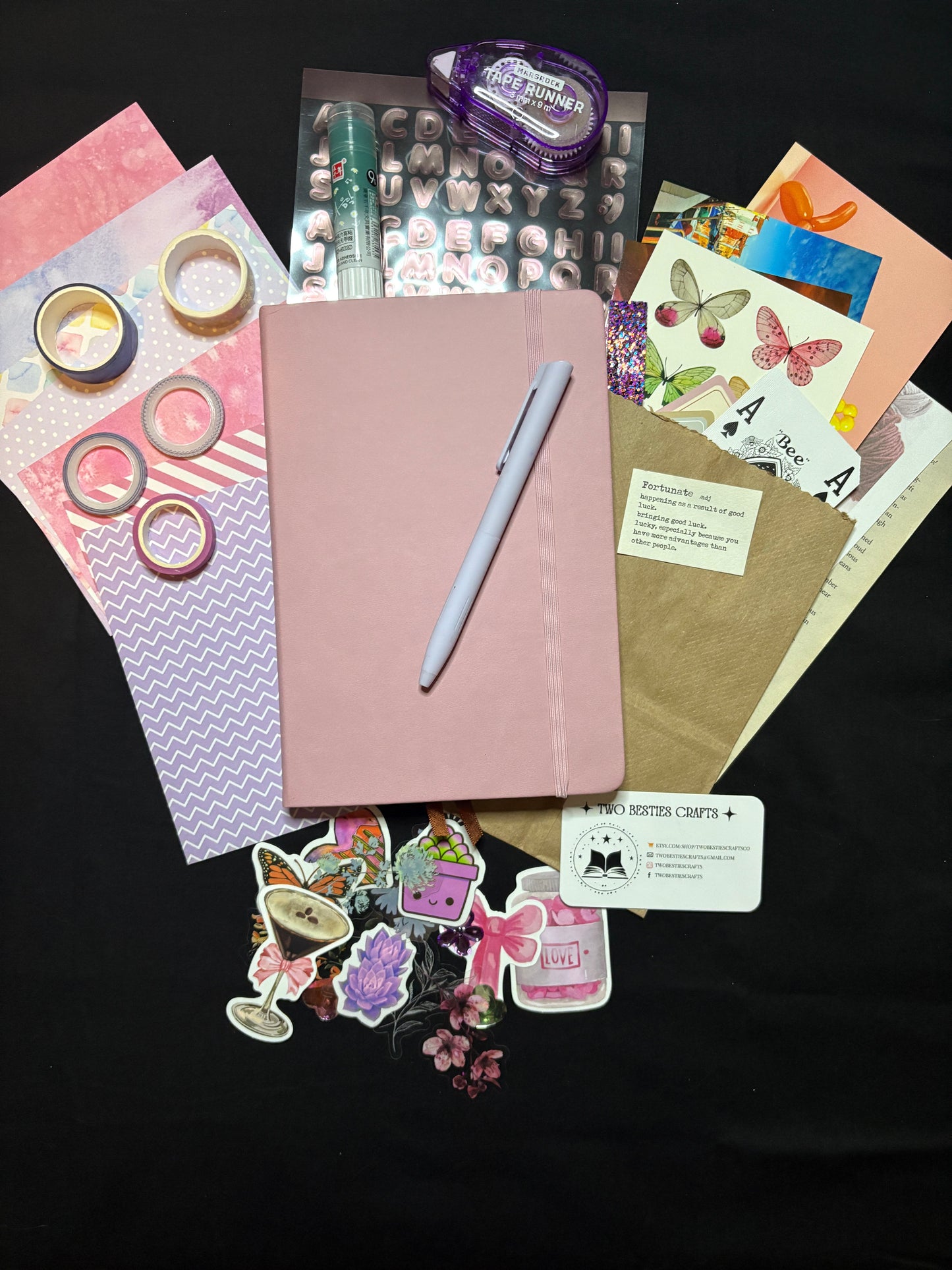 Junk Journal Kit - Light Purple